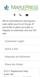 Mobile Screenshot of maplepressprinting.com